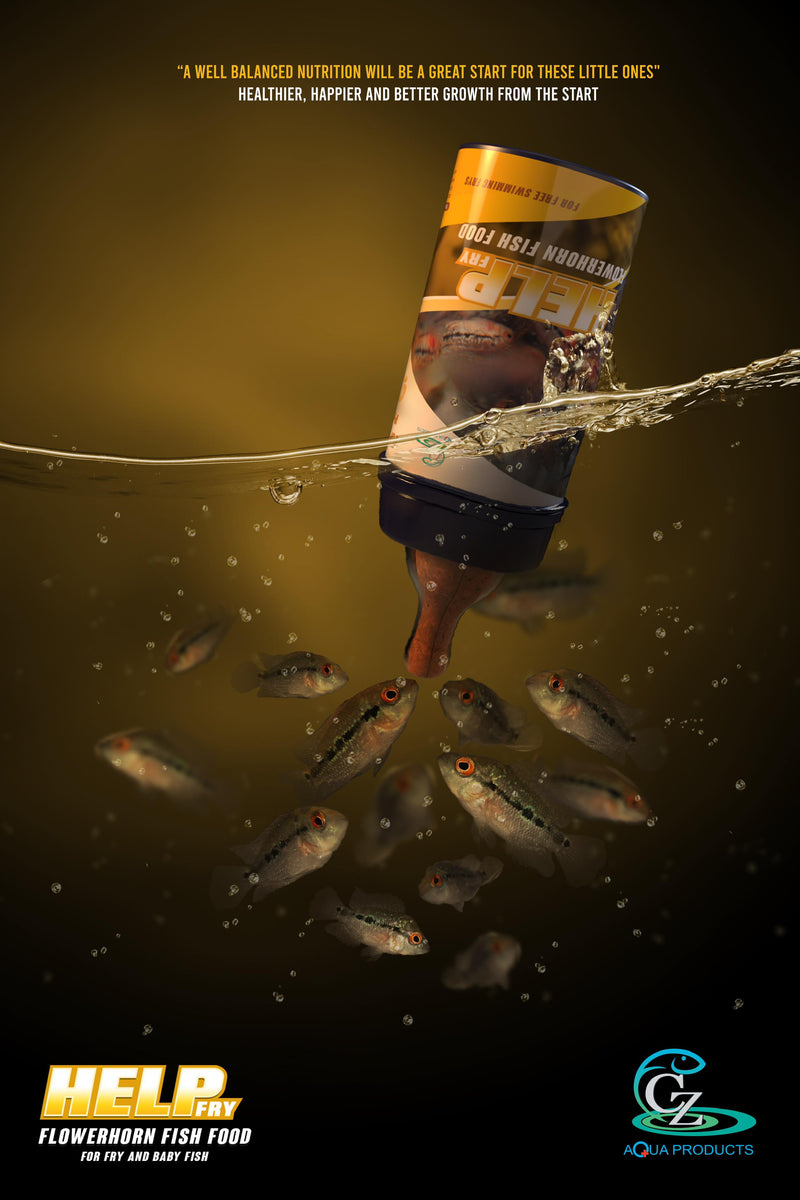 CZ AQUA Help Fry For growth and proper body Frys Powder Form Floating 100gm