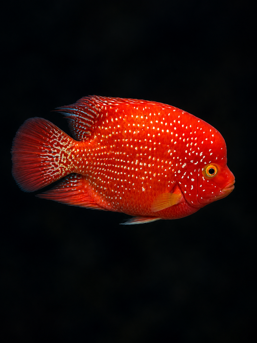 SHORT BODY SUPER RED TEXAS x CRYSTAL RED PARROT FRY 1.00"