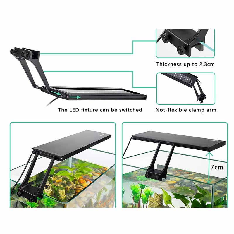Hygger Planted 24/7 Aquarium Clip-on LED Light