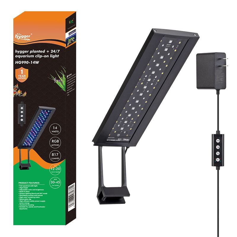 Hygger Planted 24/7 Aquarium Clip-on LED Light
