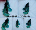 Live Female Betta Green Black Galaxy Avatar Halfmoon (Sky-588) S112 High quality what you see what you get!!