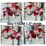 Live Male Betta Red Galaxy Copper Koi Plakat (Sky-1102)S337 High quality what you see what you get!!