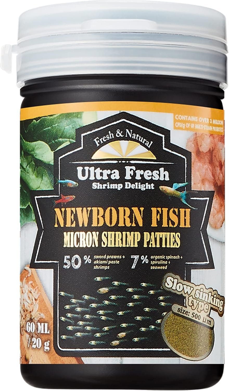 Ultra Fresh - Newborn Fish Micron Shrimp Patties 20GM/60ML