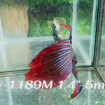 Live Male Betta Green Red Imbellis Velitail Wild Hybrid Shape (Sky-1189) High quality what you see what you get!!