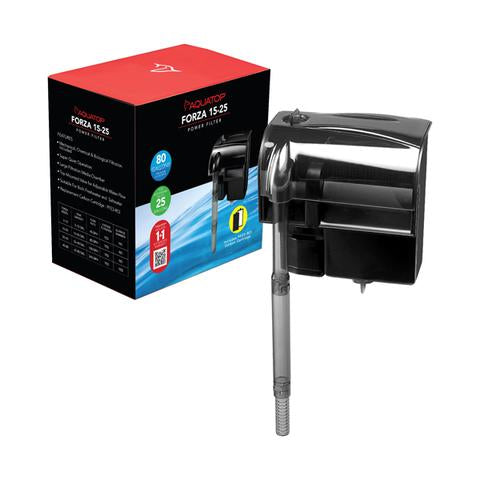 AQUATOP PFE-3 FORZA 80 GPH Power Filter for Aquariums 15-25 Gallons