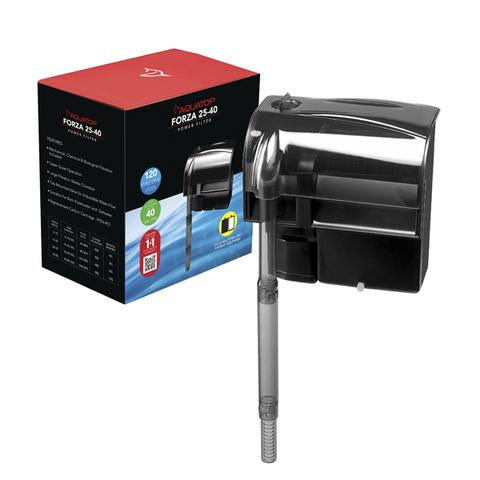 AQUATOP PFE-4 FORZA 120 GPH Power Filter for Aquariums 25-40 Gallons
